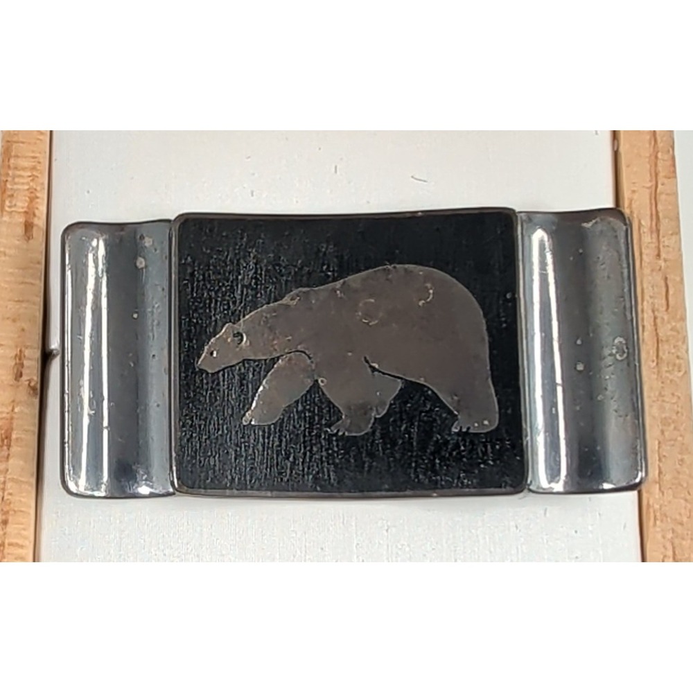Jens Tage Hansen JTH Denmark Sterling Silver Modernist Polar Bear Brooch